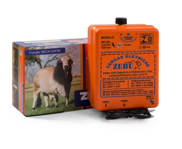 Eletrificador Zebu ZK120 7,7J 120Km