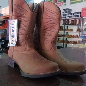 Bota Texana Capelli Bordada Cano Médio